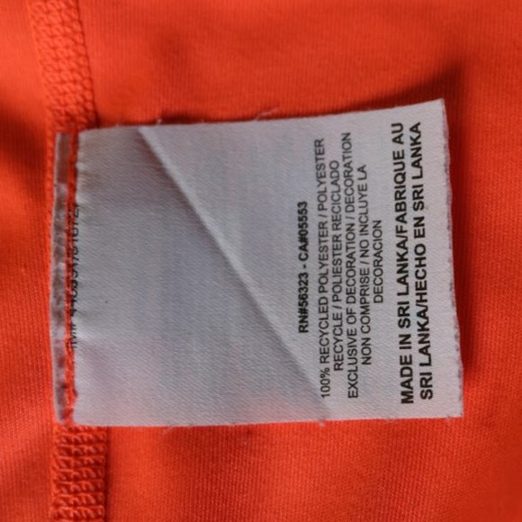3/$15 NIKE DRI-FIT Neon Orange Short Sleeve V-Neck Tee - Picture 11 of 16